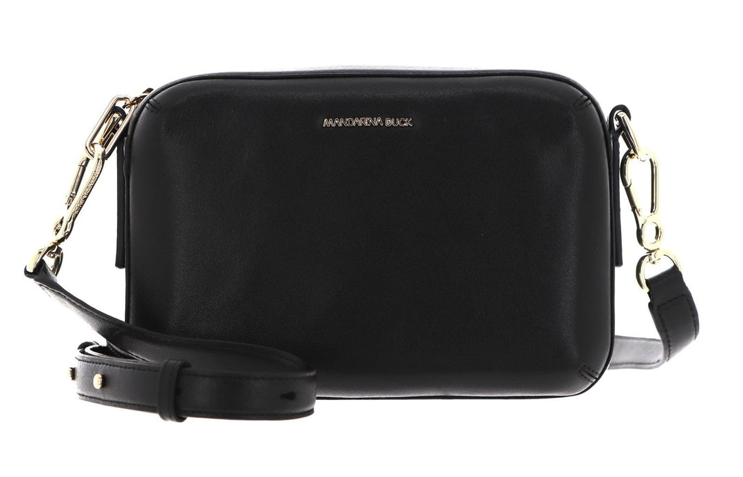 Mandarina Duck Damen Luna Umhängetasche, 24x14,5x9,5 (L x H x W) Schwarz, Schwarz
