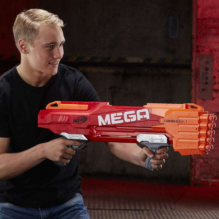 NERF Hasbro B9894EU4 Mega Twinshock, Spielzeugblaster