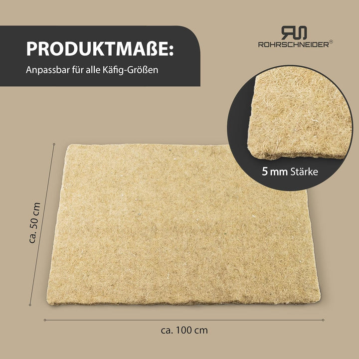 Rohrschneider Nager Hanfmatte Stärke 0,5 cm Verschiedene VE (5) (5er Set, 5mm) 5mm 5er Set, 5mm 5er