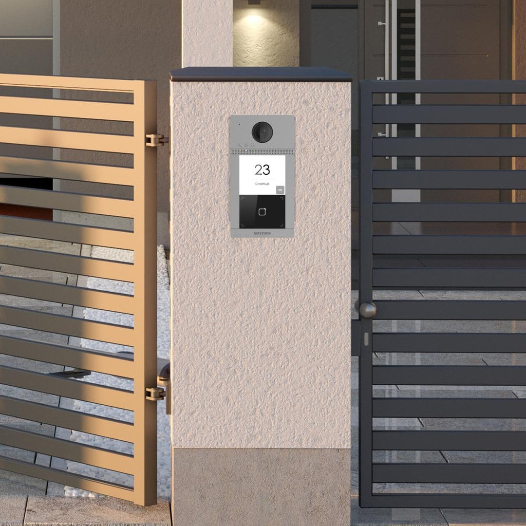 Hikvision IP-Video-Türsprechanlage Kit für Villa oder Haus. nur eine Ruftaste. DS-KIS604-S(C)(O-STD)