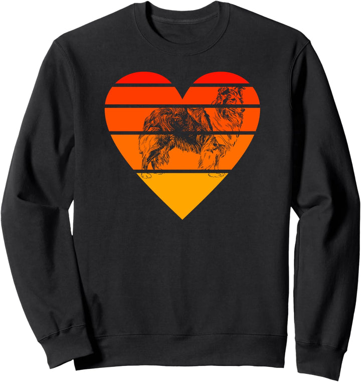 Retro Shetland Sheepdog Sheep Dog Sheltie Men Women Kid Gift Sweatshirt