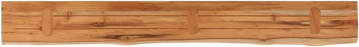 vidaXL Wandregal 140x20x3,8 cm Rechteckig Massivholz Akazie Baumkante