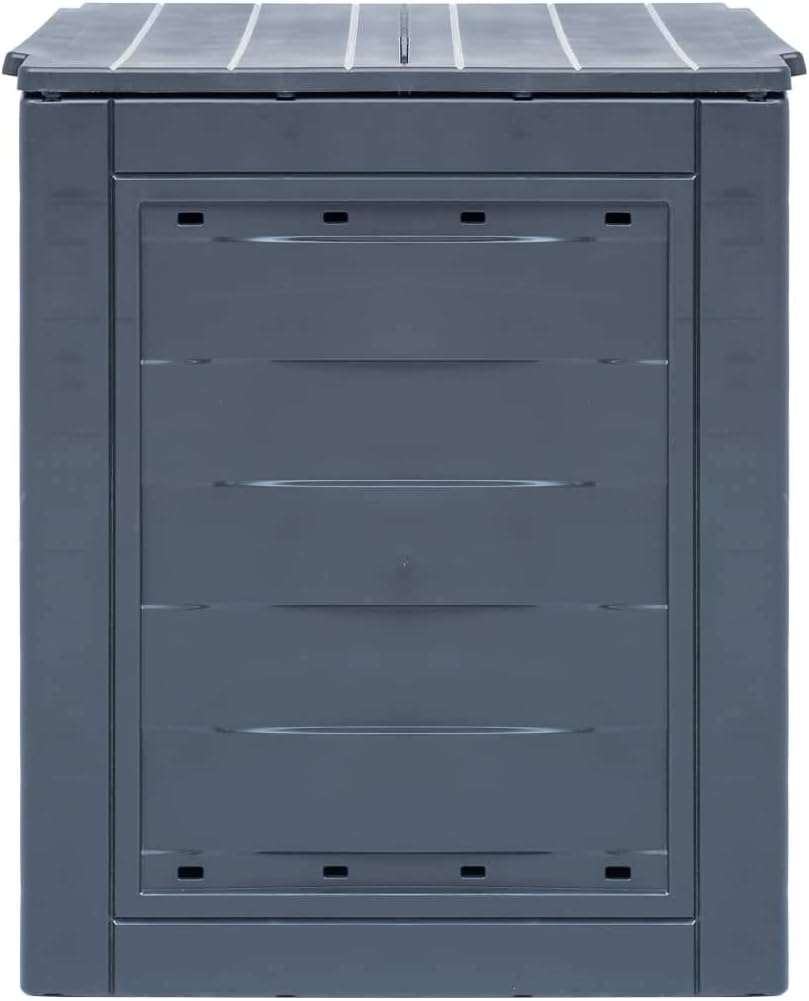 vidaXL Gartenkomposter Grau 260L Komposter Thermokomposter Schnellkomposter 260 l, 260 l