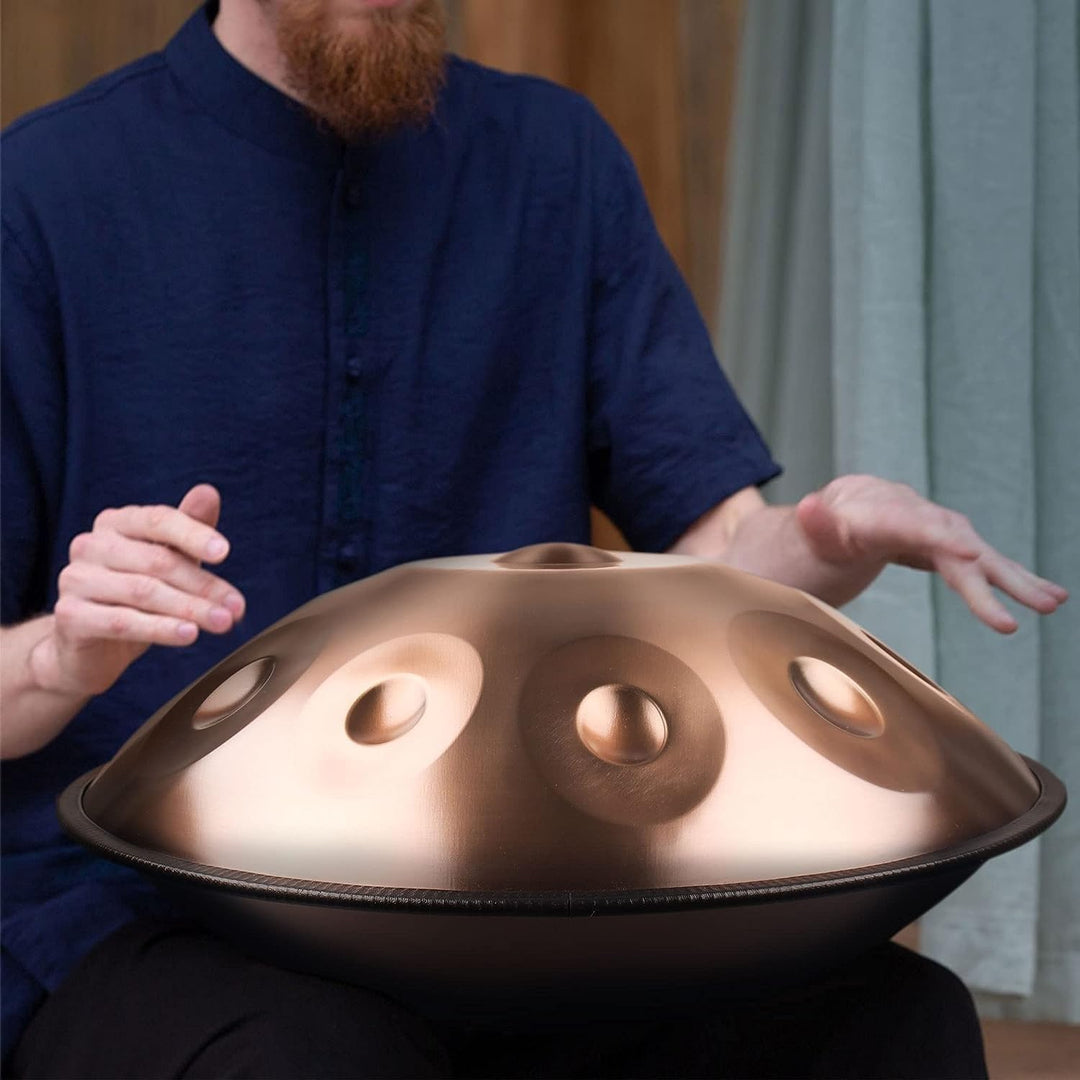 Handtrommel, Handpan-Drum-Instrument In D-Moll 9/10/12 Noten 56cm Stahl-Handpan-Trommel Mit Handpan