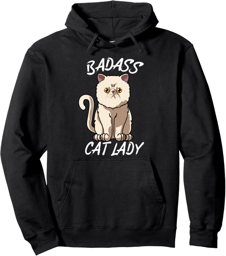 Lustige Exotische Kurzhaar-Katzen-Dame Lustige Katzenmama Pullover Hoodie