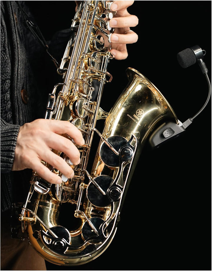 NU-X B-6 Pro Kabelloses Saxophon- und Trompeten-Mikrofonsystem, professionelles 2,4 GHz digitales Au