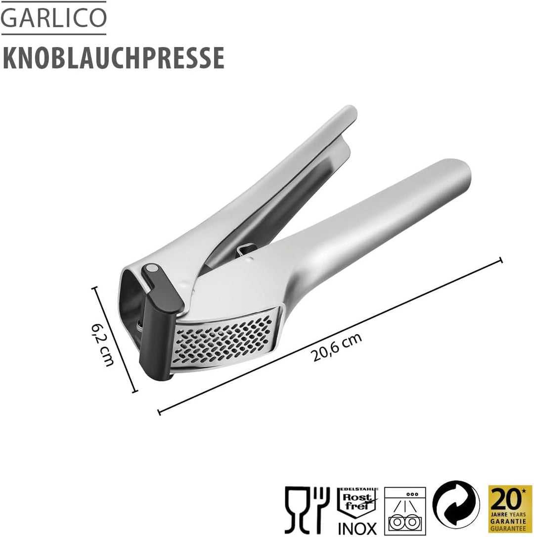 GEFU 13451 Knoblauchpresse GARLICO – ohne Mühe zur perfekten Knoblauchwürze