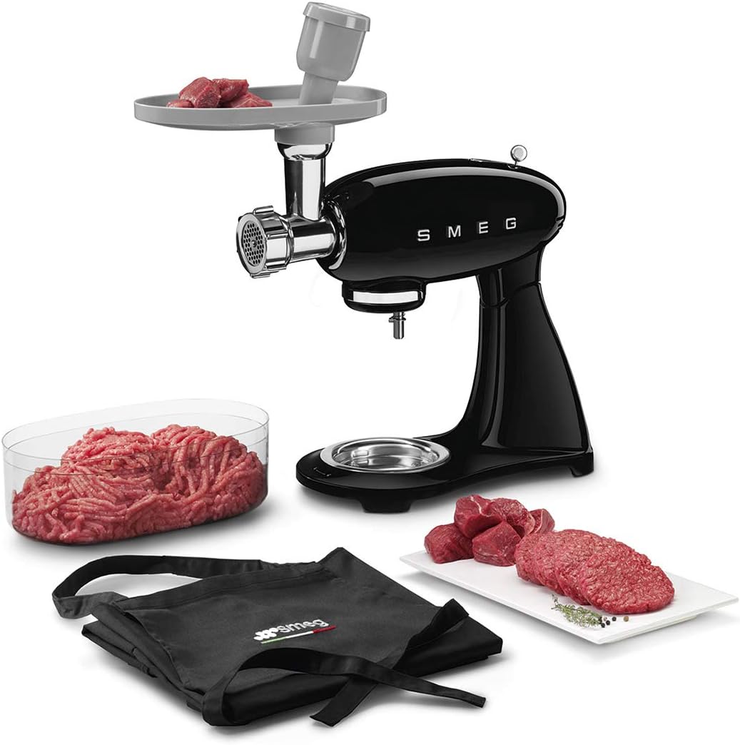 SMEG Standmixer Schwarz Kneten Mixen 1 m 4,8 l Leiter Stand mixer Black, Schwarz