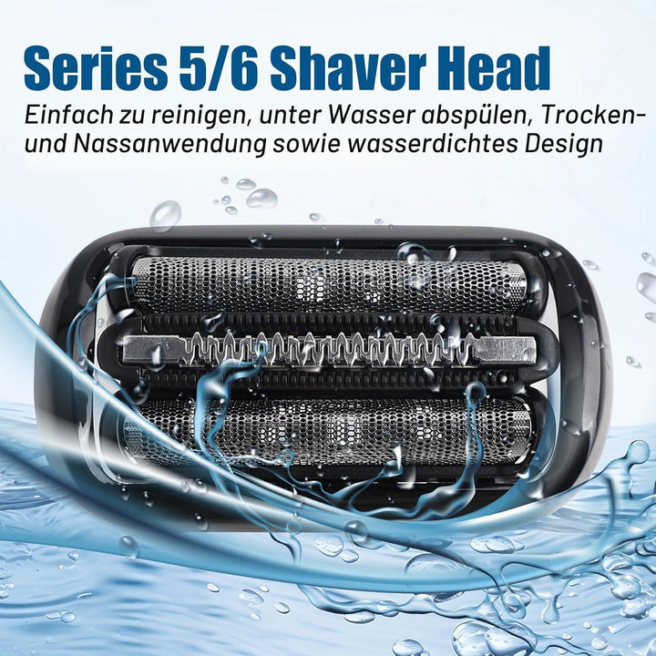 Series 5/6 Scherkopf 53B Ersatzrasierkopf Kompatibel mit Series 5/6 Männer Rasierer Scherkopf Rasier
