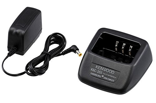 Kenwood Electronics KSC-35S Batterieladegerät für Zuhause, schwarz, Akku-Ladegerät (Lithium-Ionen (L