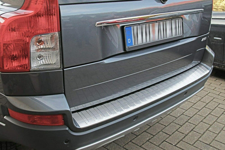 Ladekantenschutz Edelstahl MATT kompatibel für VOLVO XC90 I | 2002-2014 | DESIGN AUFLAGE | premium Q