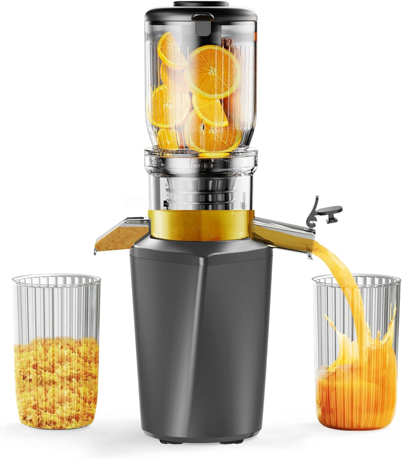 Fyenkfar ENTSAFTER GEMÜSE UND OBST TESTSIEGER - ENTSAFTER SLOW JUICER für mehr Vitamin und Enzyme, O