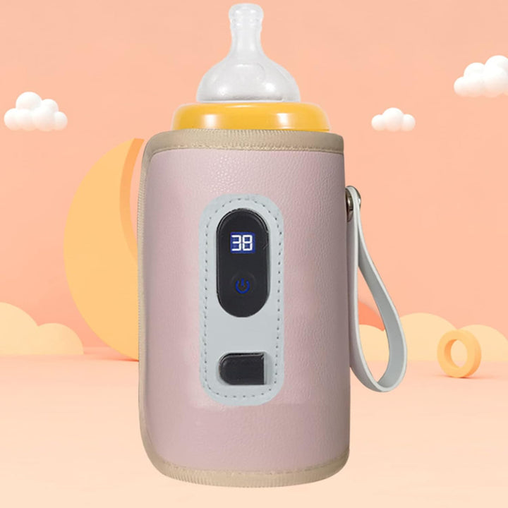 USB Babyflaschenwärmer Tragbar Digital LCD-Display Temperatureinstellbar 38-55°C Flaschenwärmer Wass