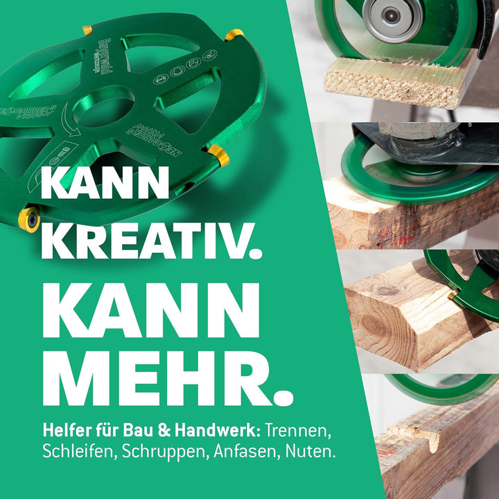 Bayerwald NeoCarver 5 Vision V2 - Hartmetall Frässcheibe für Holz - Holzschnitzfräser aus Aluminium