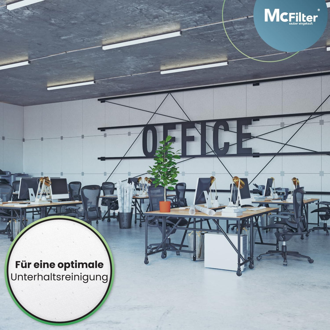McFilter | 10 Staubsaugerbeutel geeignet für Kärcher T 10/1, T 12/1, 6.904-315.0 | formstabile Pappd