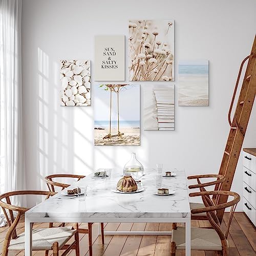 Muralo - Wandbilder Set - Leinwand Bilder Set Aufhängefertig - Bilder für Wohnzimmer Schlafzimmer -