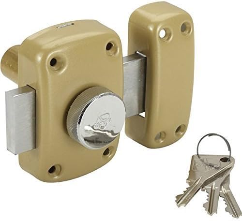 Vachette - Verrou de sureté bouton et cylindre série Cyclop - 40 mm bronze Vachette 1 x Schloss 40mm