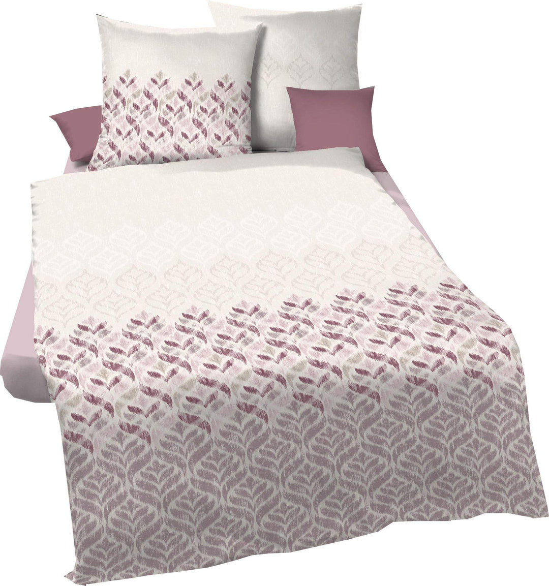 Kaeppel Sweet Home Mako Satin Bettwäsche Allure Grösse 135x200+80x80 cm Farbe Mauve 135 x 200 cm Vio