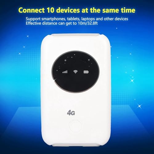 Brrnoo 5G Mobile WiFi Modem, Wireless Mobile Router 300 Mbit/s, Entsperrter 5G WiFi SIM-Kartensteckp