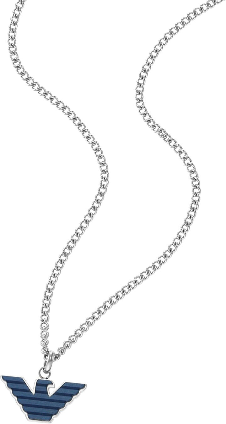 Emporio Armani Halskette Für Männer Essential, Länge: 525mm, Höhe: 3,5mm, Breite: 24mm Silberne Edel