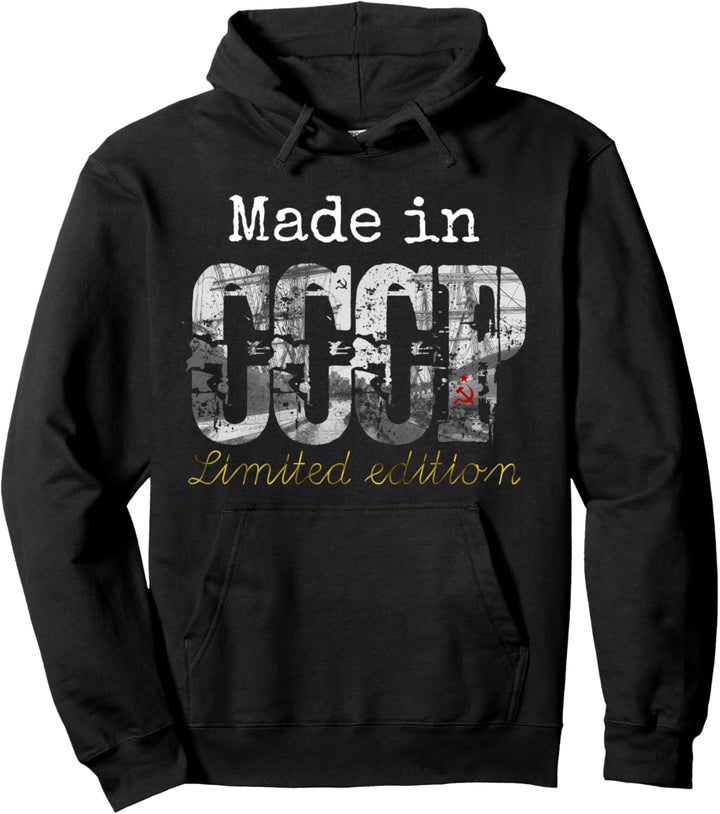 Hergestellt in CCCP limitierte Auflage - Retro Vintage UdSSR Pullover Hoodie
