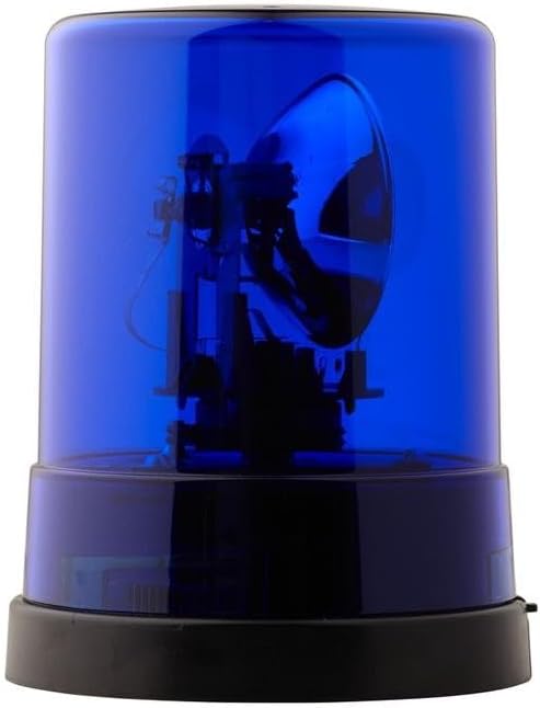 HELLA - Halogen-Rundumkennleuchte - KL 700 - 24V - blau - Anbau/geschraubt - Stecker: Flachstecker -