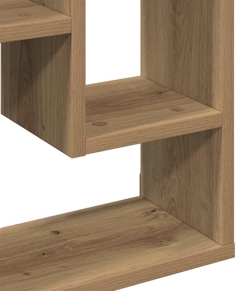 vidaXL Wandregal Artisan-Eiche 36 x 16 x 90 cm Holzwerkstoff Eiche Handwerklich, Eiche Handwerklich