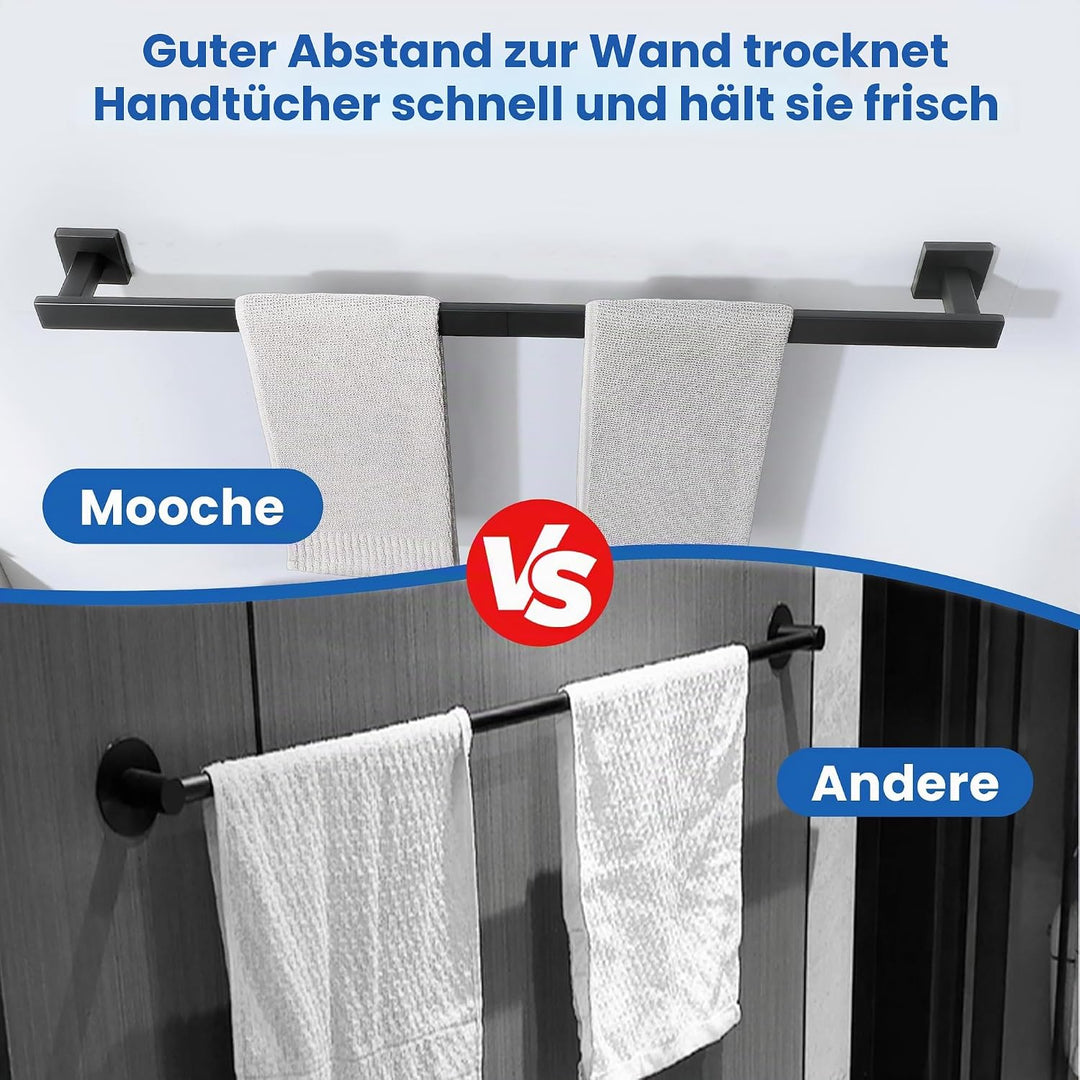 Mooche Handtuchhalter 304 Edelstahl Handtuchstange Wandmontage Handtuchhalter Badezimmer Set Bad Han