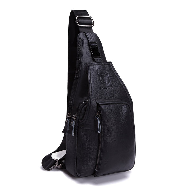 HARPIMER Rindleder Schultertasche, Novatech Rindleder Sling Rucksack Herren, Umhängetasche, Brusttas