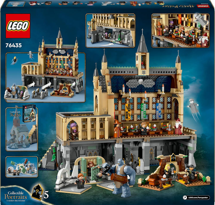 LEGO Harry Potter Schloss Hogwarts: Die Grosse Halle, Zauberer-Spielzeug zum Sammeln, mit 11 Minifig