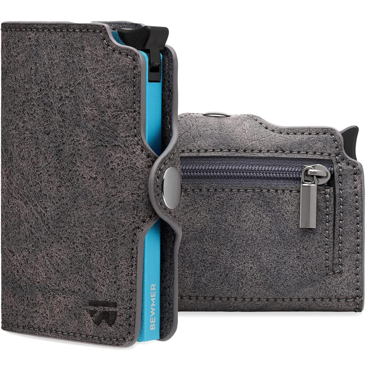 BEWMER 1 Geschütztes Kartenetui | Slim Wallet für Männer und Frauen | Kartenhalter mit RFID-Schutz u