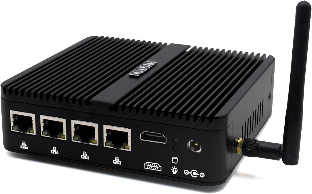 HYSTOU OPNsense Router Firewalls Celeron J4125 mit 4GB DDR4 64GB SSD Firewall Mini PC Windows 10 Pro