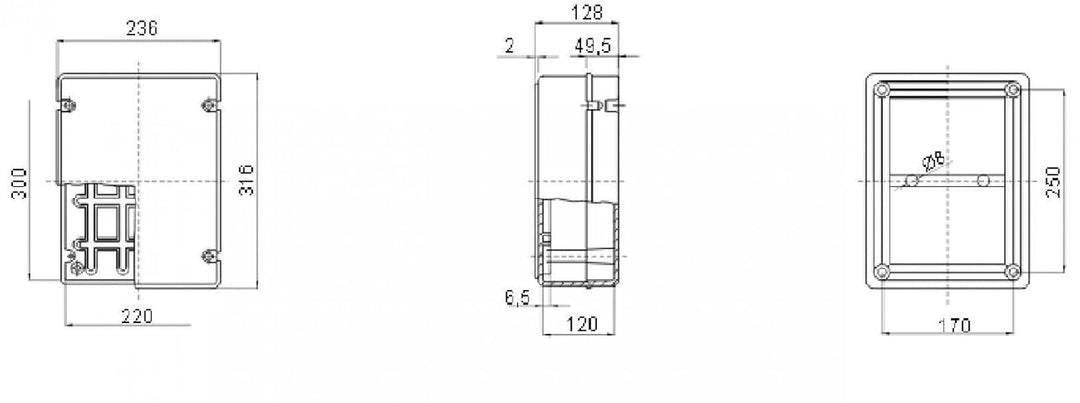Gewiss GW44429 glatten Wand Box für JUNCTION und elektrischen und elektronischen Geräten, Uni geschr