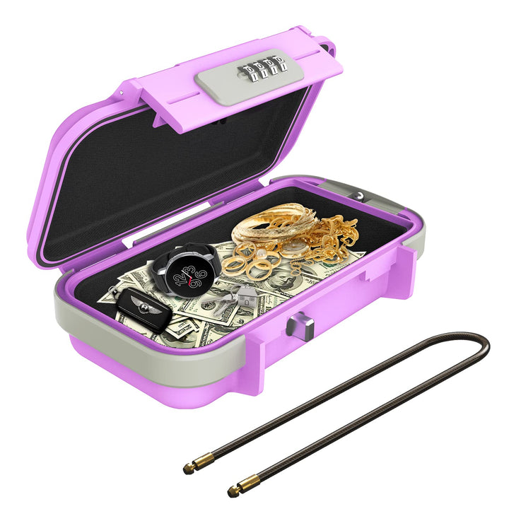 Tragbarer Tresor, Ankilo Sicherheitsbox mit Zahelncode,Wasserdicht Anti-Diebstahl Mini Tresor Zahlen
