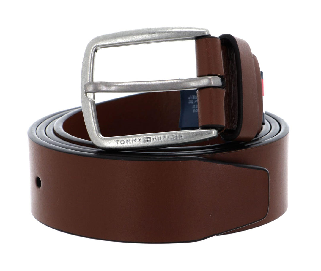 Tommy Hilfiger Modern Leather Belt 3.5 W100 Dark Tan