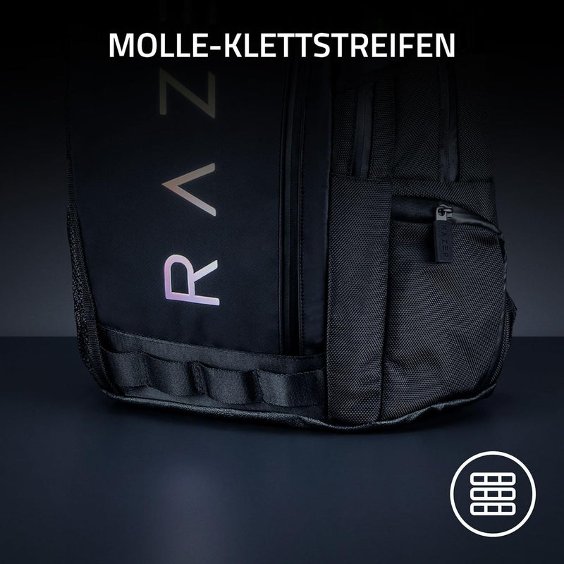 Razer Rogue V3 Backpack (15.6") - Kompakter Reise Rucksack (Fach für Laptop bis 15 Zoll, Abriebfest,