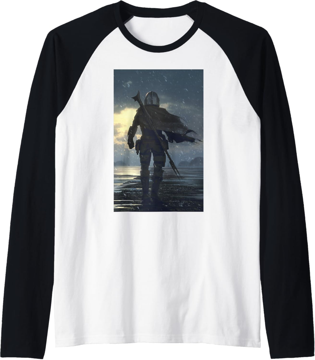 Star Wars Mandalorian Mando Walking Away Raglan