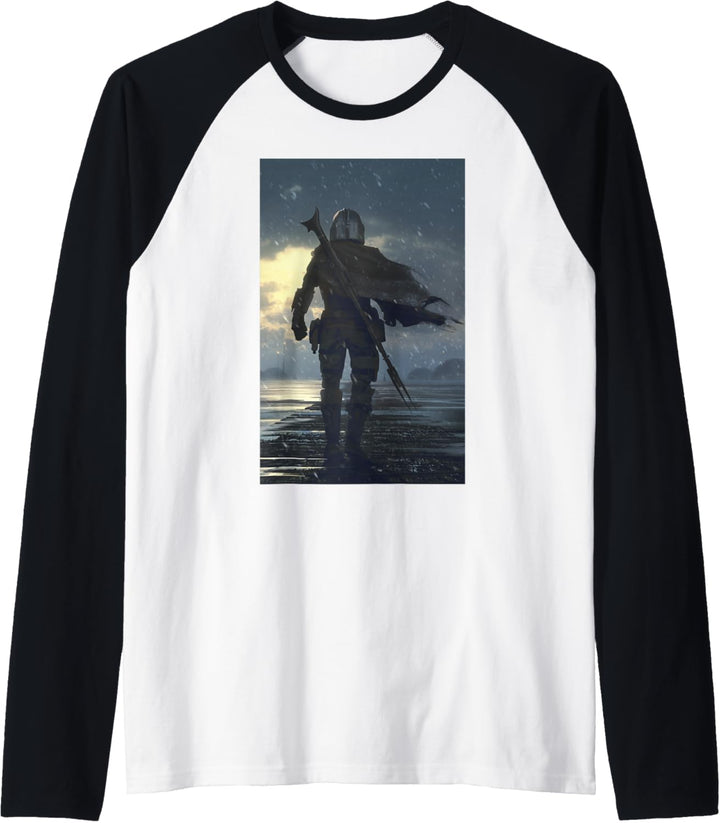 Star Wars Mandalorian Mando Walking Away Raglan