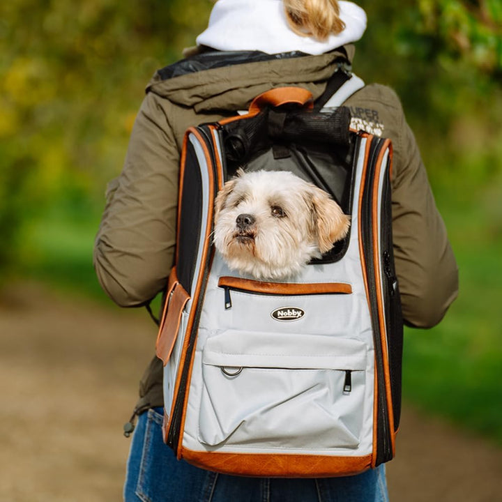 Nobby Rucksack Tomek hellgrau; L: 43 x 20 x 28 cm, hellgrau