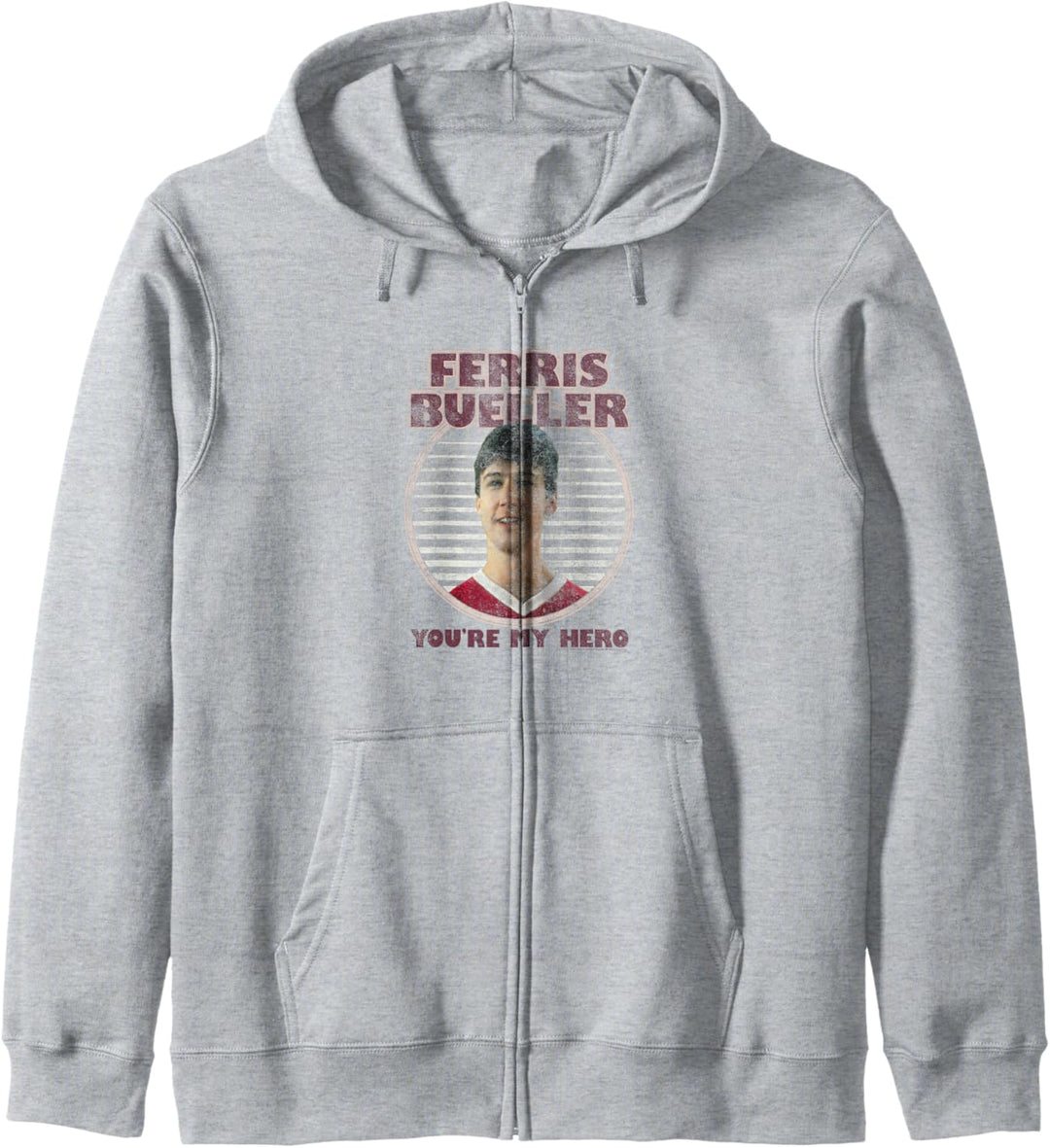 Ferris Bueller's Day Off Cameron You're My Hero Striped Kapuzenjacke