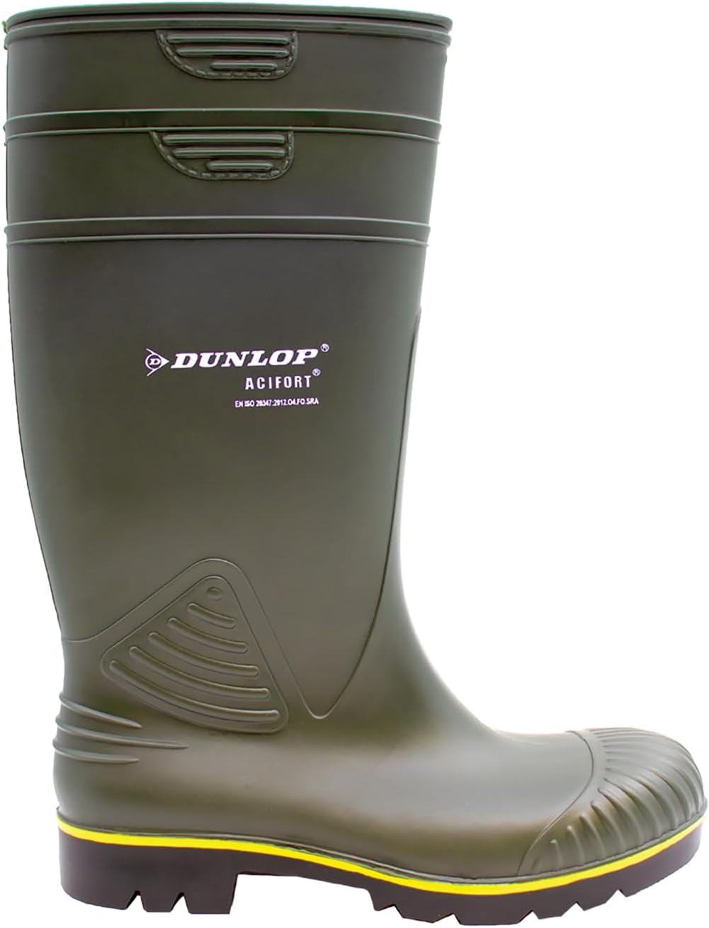 DUNLOP Acifort Heavy Duty Full Safety Wellington Black 40 EU Grün, 40 EU Grün