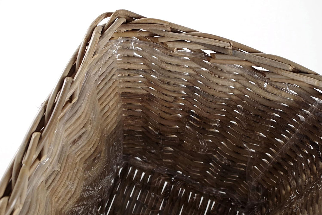 Kobolo Rattanübertopf Rattan Übertopf Pflanzgefäss Pflanzschalen Pflanzgefäss Rattankorb Korbset Pfl