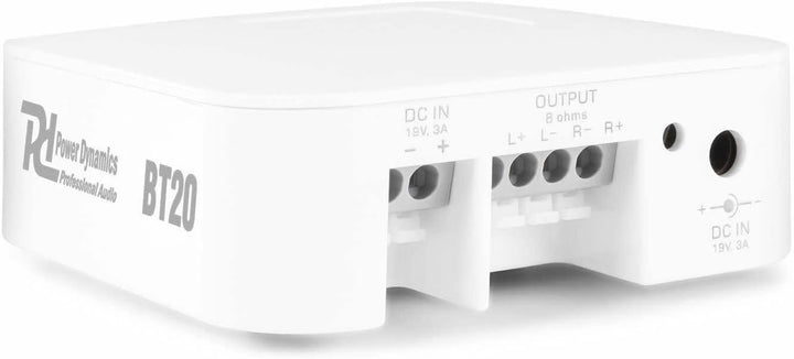 Power Dynamics BT20 Mini Verstärker mit Bluetooth - 60Watt, Klasse-D Amplifier, kompakter Bluetooth