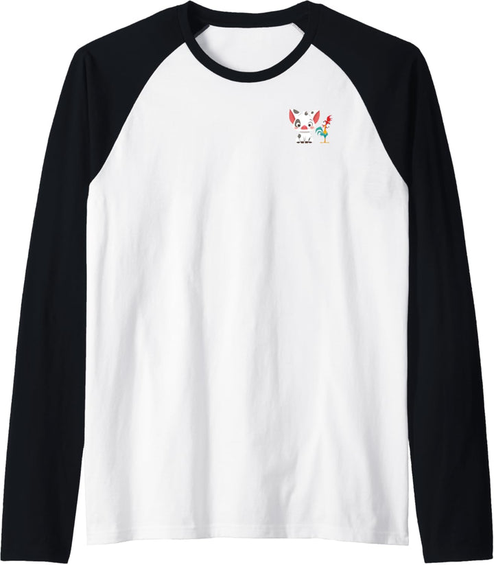 Disney Moana Pua And Hei Hei Cartoony Raglan