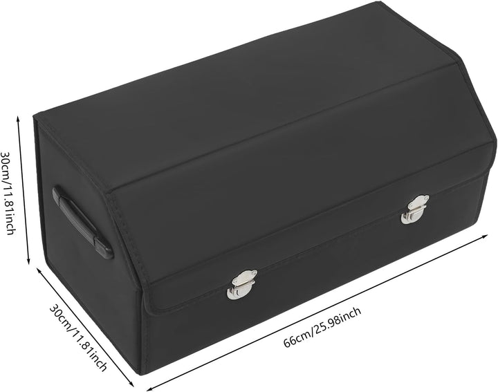 56L Kofferraum Organizer mit Deckel,Auto Kofferraumbox wasserdicht & verschleissfest Auto Kofferraum