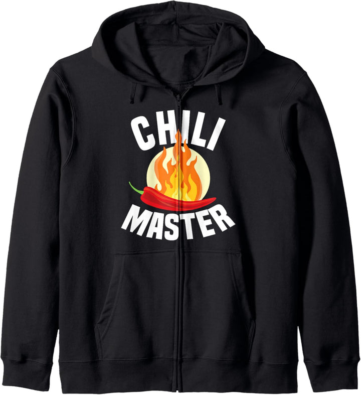Chili Master Chilli Scharf Essen Geschenk Scoville Peperoni Kapuzenjacke