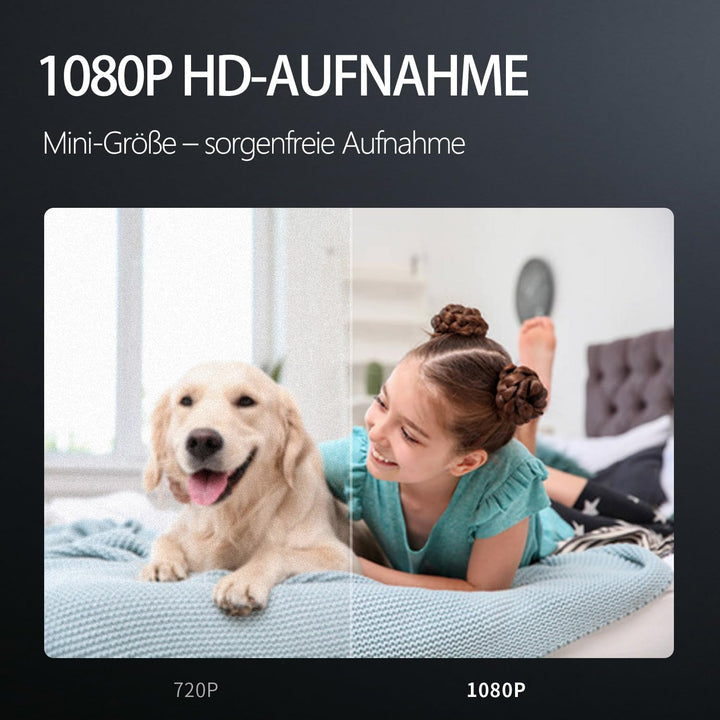 Mini Kamera - 1080P HD - Mini-Kamera - Überwachungskamera - Kamera Überwachung Aussen Innen - Bewegu