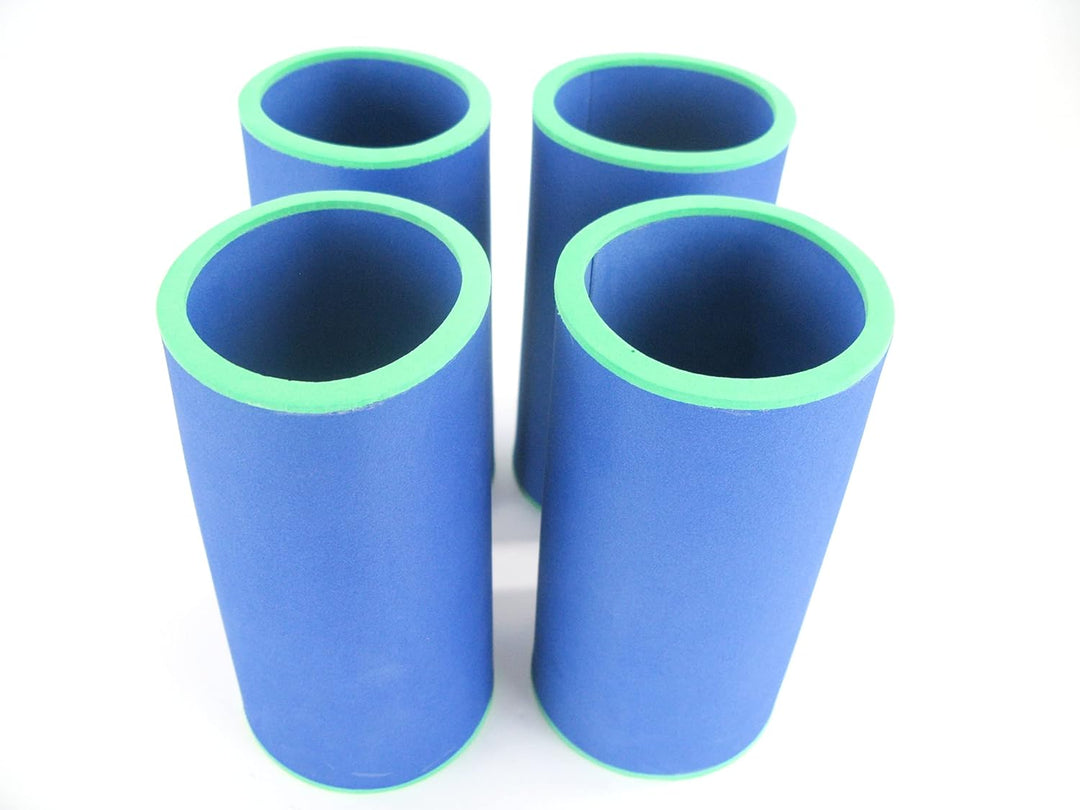 4er Set Blaue Getränkekühler 0,5l Dose - Bierkühler - Neoprenkühler - passgenau ~Dosenkühler~ für al