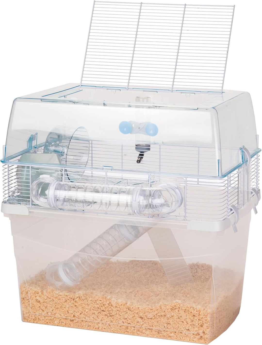 Ferplast Hamsterkäfig, DUNA SPACE Nagerkäfig, Kleintierkäfig, Hamsterzubehör inklusive, 58 x 47,5 x