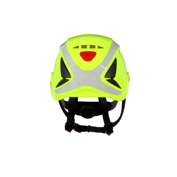3M SecureFit Schutzhelm, X5014V-CE, neongrün, belüftet, reflektierend, CE Hi-Viz-Grün Belüftet/Refle